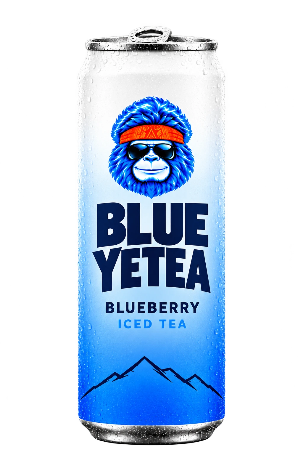 Blue Yetea Blueberry tall slim can